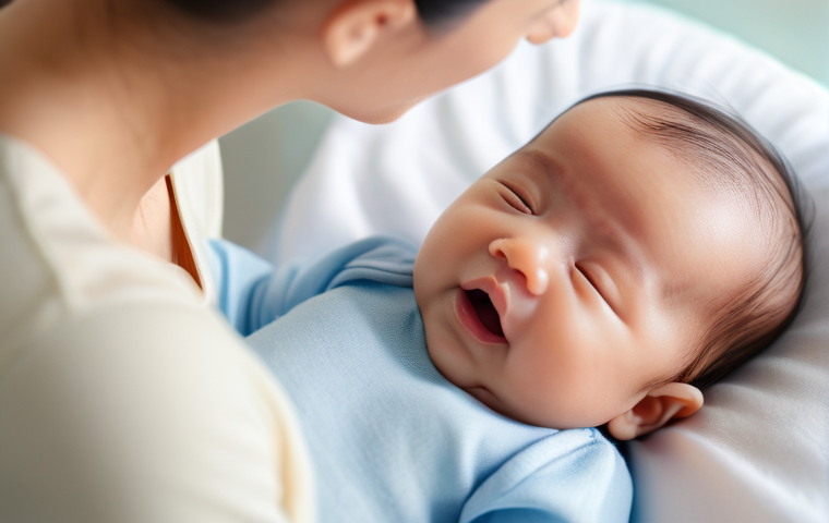 산부인과에서 시행하는 초음파 검사 종류 - **Prompt:** A heartwarming scene in a bright, modern clinic. A Thai couple, a pregnant woman in a mo...