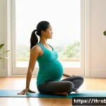 산모를 위한 출산 클래스 후기 - **Prompt 1: Serene Prenatal Yoga for Expectant Mother**
    "A serene and beautiful pregnant Thai wo...
